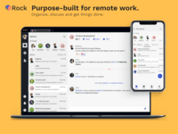 Screenshot of Purpose-built for remote work.