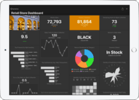Screenshot of Beautifully designed Numerics dashboards for the iPad make staying on top of your KPIs a breeze.