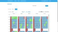 Screenshot of The Calendar shows the appointments by day, week or monthly view and is mobile friendly. Real-time  synchronized with the appointments made by users from multi-locations. Provides features such as add appointment, add multiple appointments at once, rescheduling, drag-and-drop and cancelling. Able to search the calendar for appointments by entering name, surname or phone of a patient.