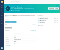 Screenshot of Customer profiles