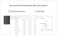 Screenshot of With DynaDo you can always easily find files and received/sent attachments.