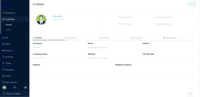 Screenshot of Client overview. 360 view of client. Includes whats happening with each client