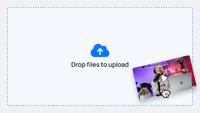 Screenshot of Drop files to upload videos