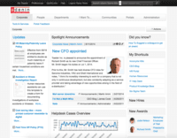 Screenshot of IntelliEnterprise Home Page