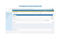 Screenshot of Attendance regularization