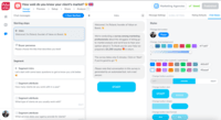 Screenshot of Chat survey basic builder