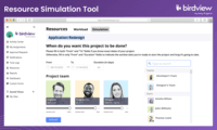 Screenshot of Resource Simulation Tool