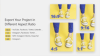 Screenshot of Export a Project In Different Aspect Ratio in Animotica