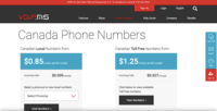 Screenshot of Canada Phone Numbers