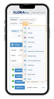 Screenshot of Mobile ready Alora
