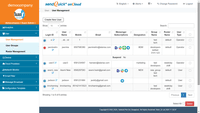Screenshot of User management configuration