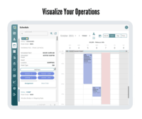 Screenshot of Use EZMaxPlanner to visualize your operations from a schedule view