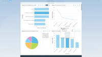 Screenshot of Reporting dashboard in SAP Profitability and Performance Management.