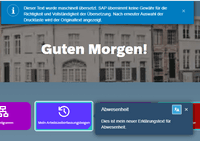 Screenshot of Automatic Machine Translation in SAP Companion