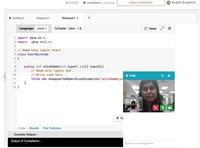 Screenshot of Interview Platform