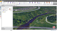 Screenshot of Digital Terrain Cross Section Cutting