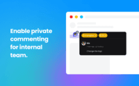 Screenshot of Private commenting for internal teams.