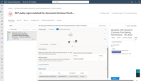 Screenshot of viewable sensitive information and surrounding context relevant to an incident