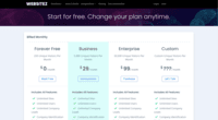 Screenshot of Websitez Pricing