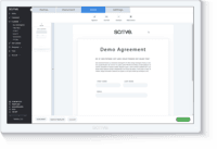 Screenshot of Demo agreement