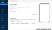 Screenshot of MessageMedia's web-based platform empowers users to send one-off, batch, or scheduled messages.