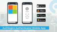 Screenshot of Authlogics Authenticator Mobile App is available.