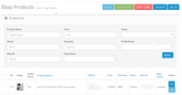 Screenshot of Product Section