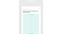 Screenshot of Mobile survey