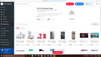 Screenshot of the online product catalogue to receive order online.