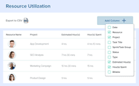 Screenshot of Resource Utilization