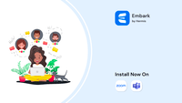 Screenshot of Embark is embedded within Zoom & Microsoft Teams for employee orientation & onboarding