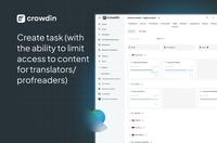 Screenshot of the Crowdin Tasks View