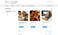 Screenshot of Versum online booking page.