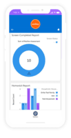 Screenshot of Reports Dashboard - Mobile App