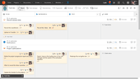 Screenshot of Agile board