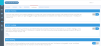 Screenshot of Custom Settings like : 
OverView
Domains
Tags
Webhooks
Customize
White-list IP Address