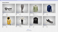 Screenshot of VNTANA's 3D Digital Showroom helps brands showcase their products while eliminating the need for physical samples. Increase your speed to market, reduce carbon footprint, and eliminate supply chain constraints impacting physical samples.
