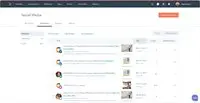 Screenshot of HubSpot Social Media - Don’t batch and blast. HubSpot’s social media publishing helps you become smarter about the way you schedule and publish content on social media.