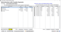 Screenshot of Annual Taxable Payment Report