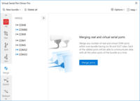 Screenshot of Splitting and joining virtual serial ports