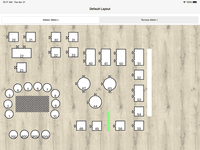 Screenshot of BIM PAD, table floor layout on ipads