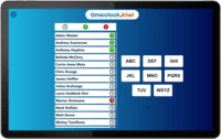 Screenshot of Timeclock with simple filter enabled
