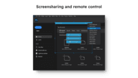 Screenshot of Screen sharing and remote control in Virola Messenger