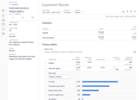 Screenshot of Metrics filtering: Dynamic event properties to filter through events. Dynamic events provide better insights for experimenters who can explore metrics in depth for more impactful decisions