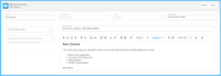 Screenshot of Admin - Defining Email templates