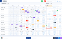 Screenshot of The planning tool provides a user-friendly environment for scheduling. The diagnoses provided allow the planner to make the right decisions during the schedule creation process.