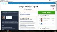 Screenshot of Front Page Win Report