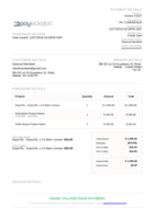 Screenshot of Sample Invoice