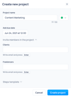 Screenshot of Forget about an endless thread of emails and messages from your clients and team members.
