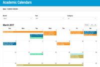 Screenshot of Enterprise Events Calendar